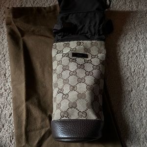 Gucci monogram bottle holder